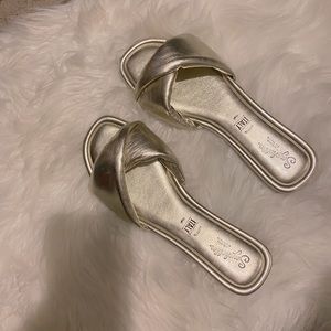 Seychelles Gold Slide Sandals